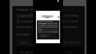 Check Palindrome in Python | Coding Interview Question