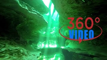 360 Degree Video Deep Inside Blue Spring Volusia Florida, Insta360 One X with Dive Case
