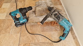 Marteletes makita - Hr2470 elétrico vs dhr171 18v - Qual é mais rápido?