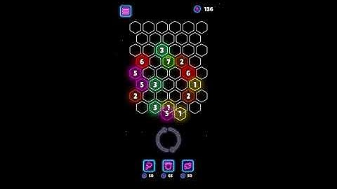 Neon Hexa Merge Gameplay