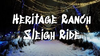 Magical Winter Sleigh Ride in Alberta || 50 000 Twinkle Lights in the Woods