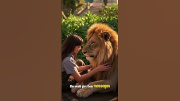 She Befriended a Lion! 🦁The Most Unexpected Bond Ever #believeinyourself #motivational #faith #hope