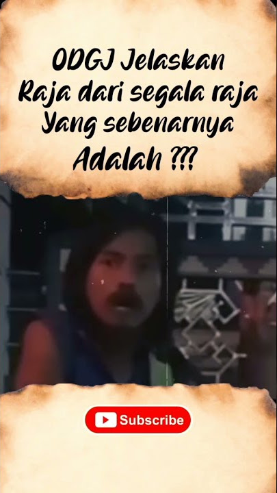 ODGJ Jelaskan Raja Yang Sebenarnya ??? #shorts