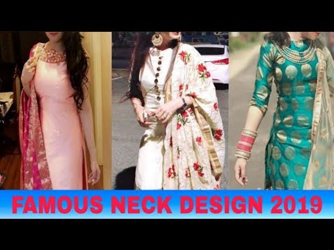 fancy long salwar neck &top kurti