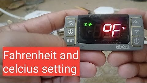 Celcius and Fahrenheit setting in dixell xr70cx #zkmultitech