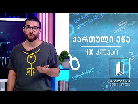 ქართული, IX კლასი - რატომ ვკითხულობთ ლიტერატურას #ტელესკოლა