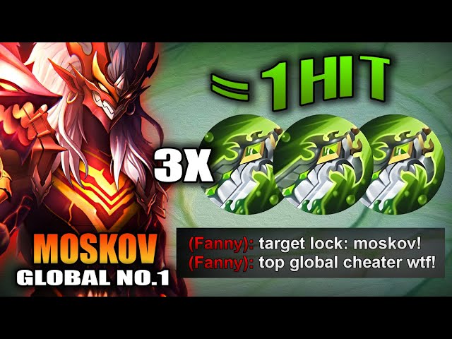 FINALLY!! TRY THIS NEW MOSKOV 1 HIT BUILD 2024!! ( insane damage💀 ) - MLBB (ENEMY TARGET LOCKED ME!) class=