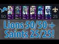 The BEST Detroit Lions 50/50 + New Orleans Saints 25/25 Theme Team! Madden Ultimate Team! Madden 22!