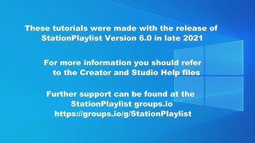 StationPlaylist 6 Video Tutorials