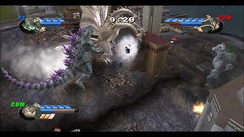 Godzilla: Unleashed - Godzilla 2000 Vs. King Ghidorah Vs. Mechagodzilla II Gameplay