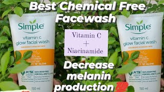 Simple Vitamin C Glow facewash/Reduce Melanin production विटामिन C फेस वाश #simplefacewash #vitaminc