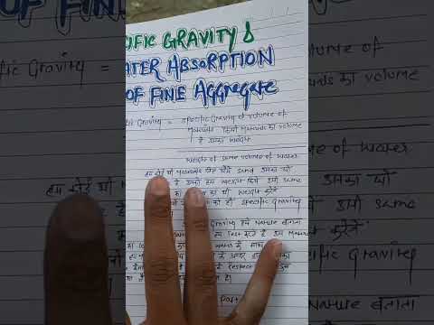 Specific Gravity & Water Absorption of Fine Aggregates#ytshorts #shorts #civilengineering