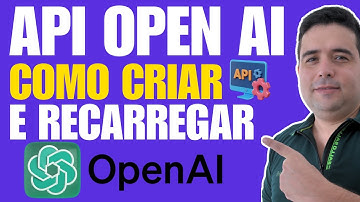 Como Criar a Chave de API da OPEN AI ChaGpt e Colocar uma Recarga de Crédito Passo a Passo