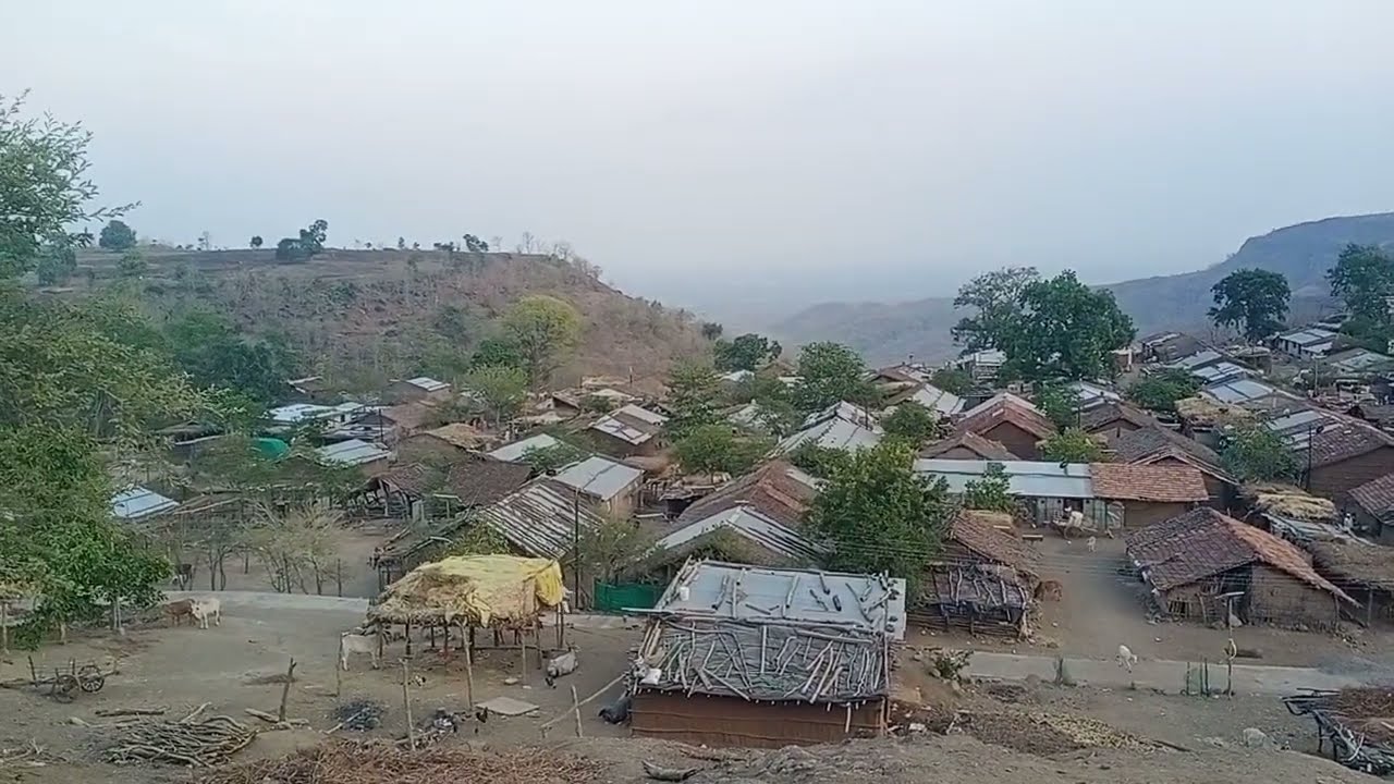Pictorial View of Beautiful Village Bhingara n Satpura Hill Landscape