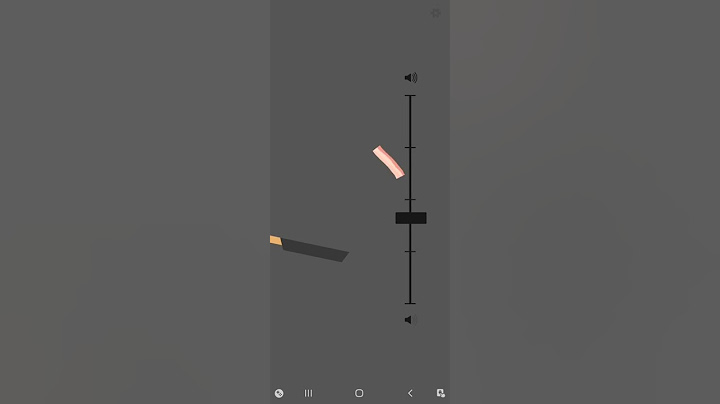 Bacon the game - Bacon on volume slider