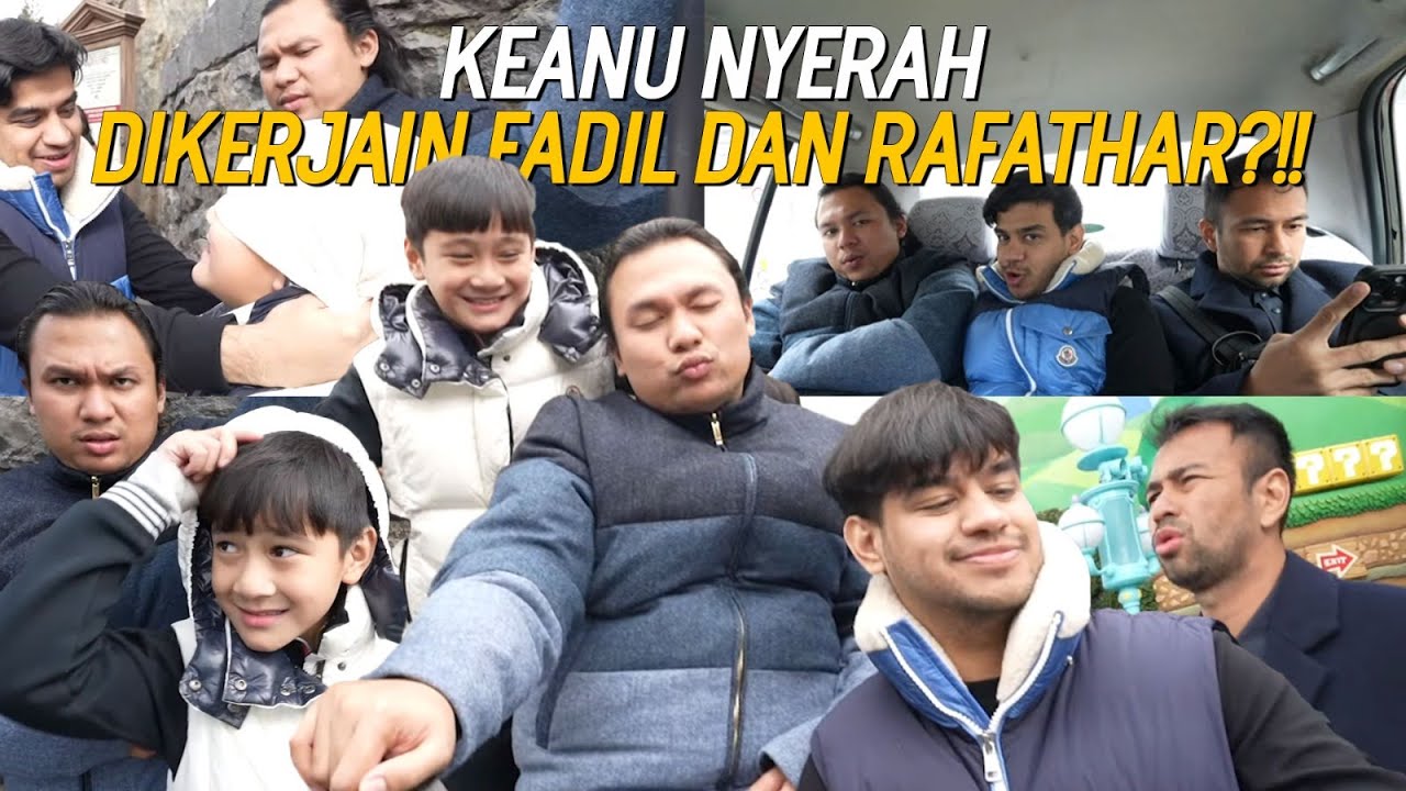 FADIL JAIDI&RAFATHAR JEBAK KEANU NAIK ROLL COASTER??!! RAFFI NYERAH NGASUH RAFATHAR, FADIL, KEANU!!