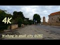 4k Morning walking sounds in small city in the early morning - Georgia Gori