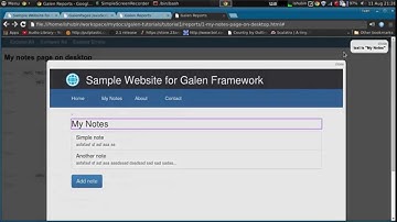 Part 6 - GalenPages Framework introduction
