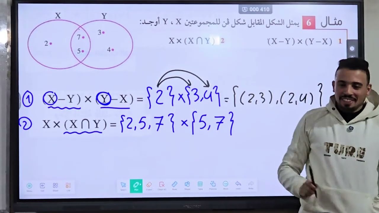 حاصل الضرب الديكارتى - تانية اعدادى جبر - حصة 2