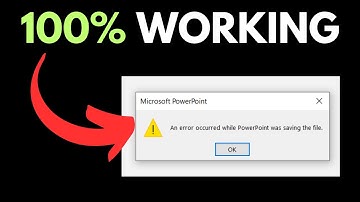 An Error Occurred While Powerpoint Was Saving The File