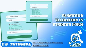 C# Validation in Windows Form Application | TextBox Validation in Windows Form