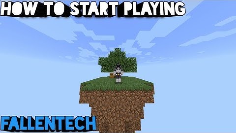 Fallentech Skyblock - How To Start Off