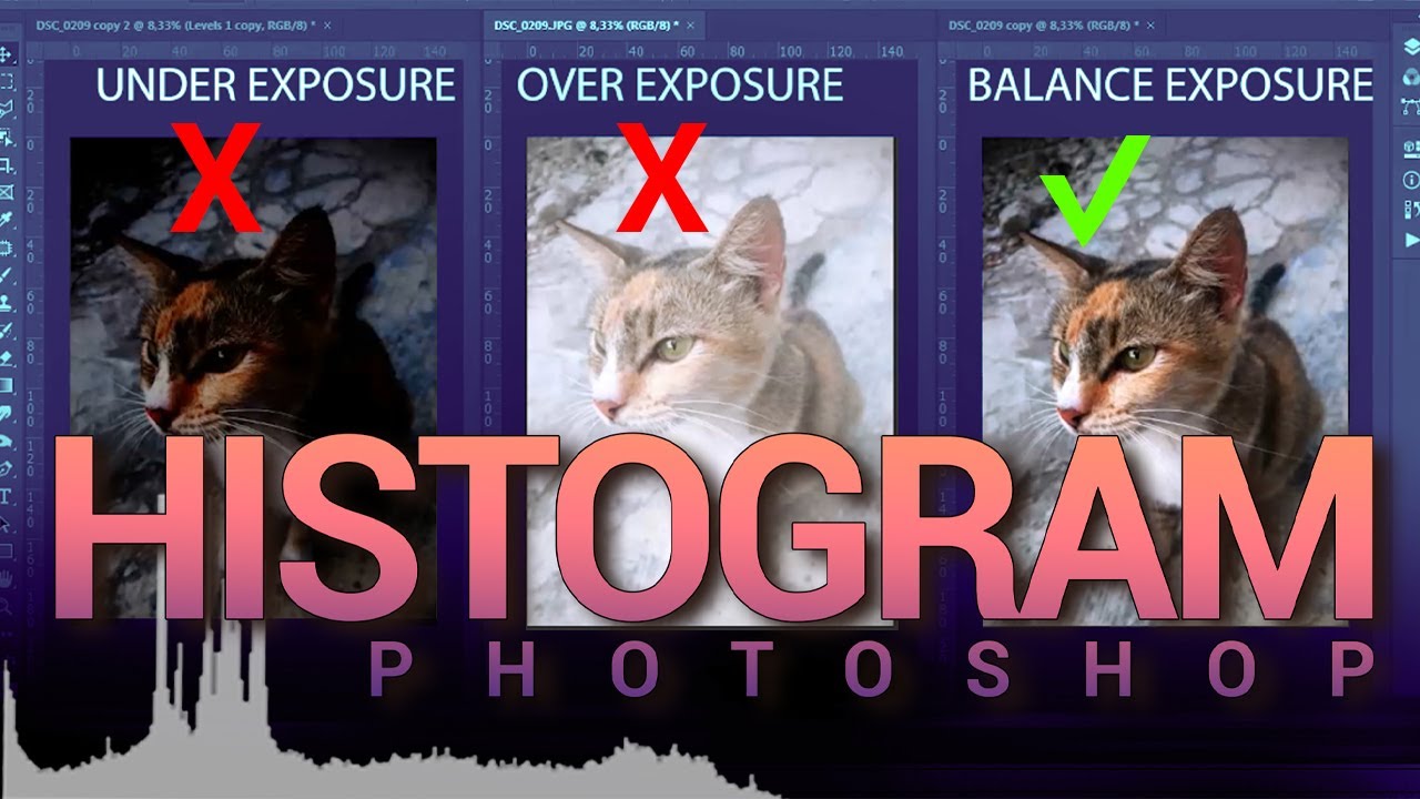 Cara memahami Histogram pada Photoshop. Ulatdaoen Tutorial Photoshop CC 