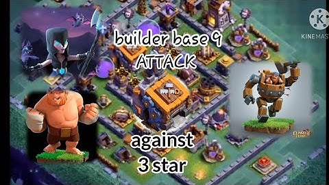 #builder base 9 attack || CLASH OF CLANS || attack against* lava launcher and *roasterhow to attack