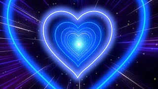 Blue Heart Background💙Comic Speed Zoom Lines Background | Tunnel Background Video Loop