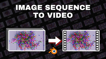 Turn your Image sequence to video in blender