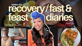 RECOVERY/FAST & FEAST DIARIES: WEEK 4-5 | ADRIAN'S BDAY, GRWM, DR APPT, + SCAR UPDATE