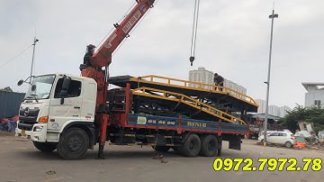 Bàn giao cầu dẫn xe nâng lên container về Hưng Yên | 0972.7972.78