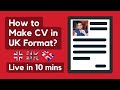 How to Make CV as per UK format | Live Example of Making CV for UK | Chalo UK