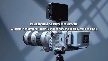 CINENORM OS Series Monitors Wired Connection to RED KOMODO