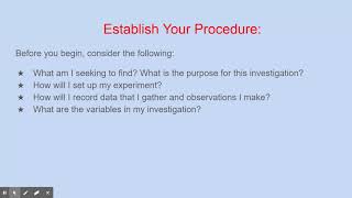 The Scientific Process: Part 1-  Testable Questions and Variables