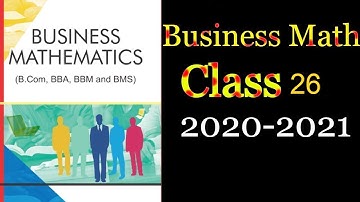 #26 Business Maths | B.com | Full Syllabus | in hindi | Free Ki Pathshala | Online Class |