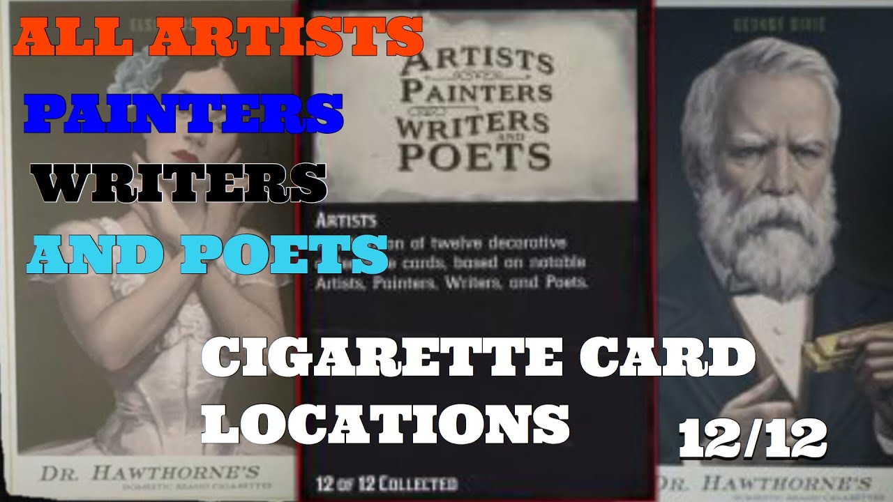 All Artists, Painters, Writers, And Poets Cigarette Card Locations In Red Dead Redemption 2