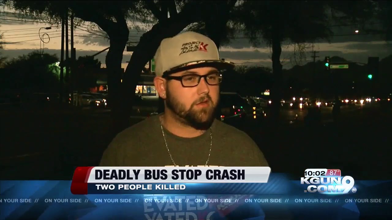 Two people killed after car slams into midtown bus stop - YouTube