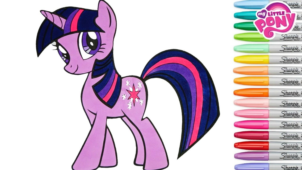 My Little Pony Coloring Book Twilight Sparkle MLP Princess