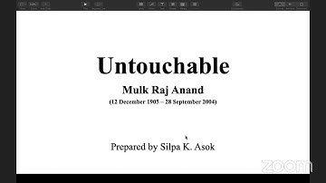 Untouchable by Mulk Raj Anand