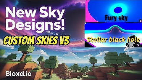 I added custom skies in bloxd.io || Custom skies V3 || bloxd.io update
