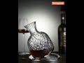 1500ml Wine Decanter 360° Rotation Lead-free Crystal Whiskey Decanter