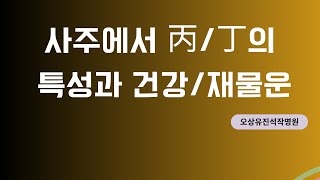 사주에서 丙/丁의 특성과 건강/재물운 오상유진석명리학강의