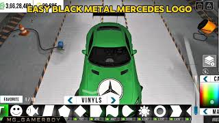 Easy Mercedes Black Metal Logo Tutorial in Car Parking Multiplayer 🔥 | CPM Logo Design