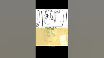 sketch vs final animation🎞️🍃 #shorts