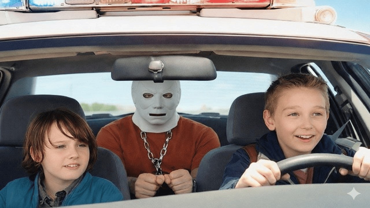 أطفال بيسرقوا عربية ظابط شرطة ومش عارفين إن جواها مجرم خطير