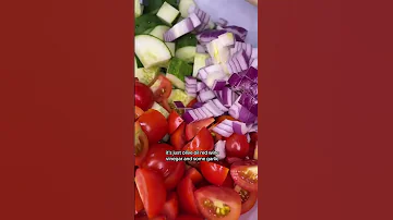 Cucumber Tomatoes Salad Recipe In Description Gardenvegetables Summersalad 