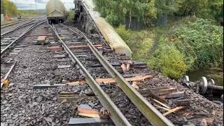 train derailment and crash Carlisle 20th October 2022