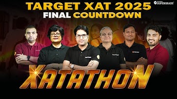 🚨 XATATHON - Full Day Revision Marathon for XAT 2025 ✍🏻| 4 Days Left for XAT 2025 🎯| Don’t Miss ⚠️