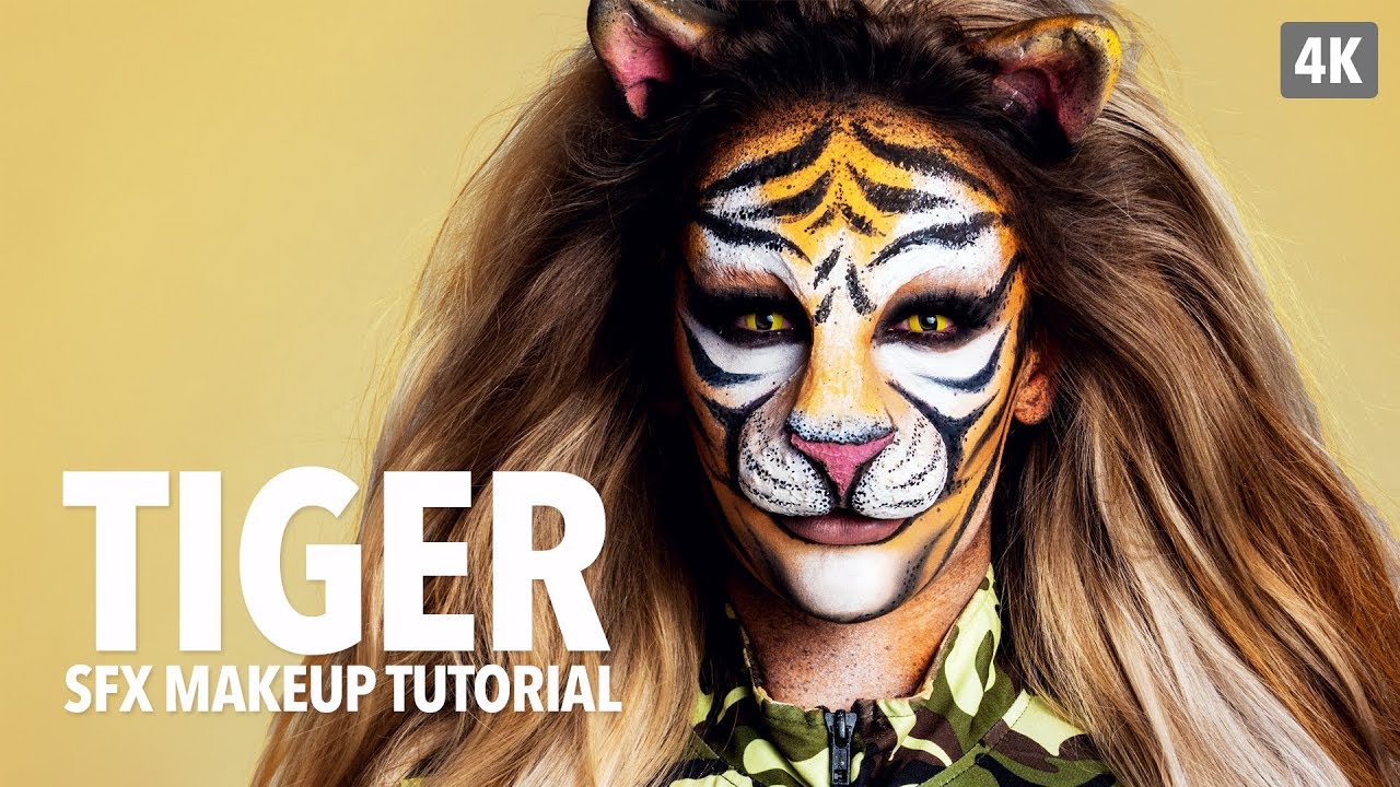 Tiger Special Fx Makeup Tutorial YouTube